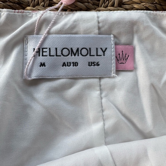 HELLO MOLLY It's Island Time Mini Skirt Pink NWT Size M - Picture 4 of 10